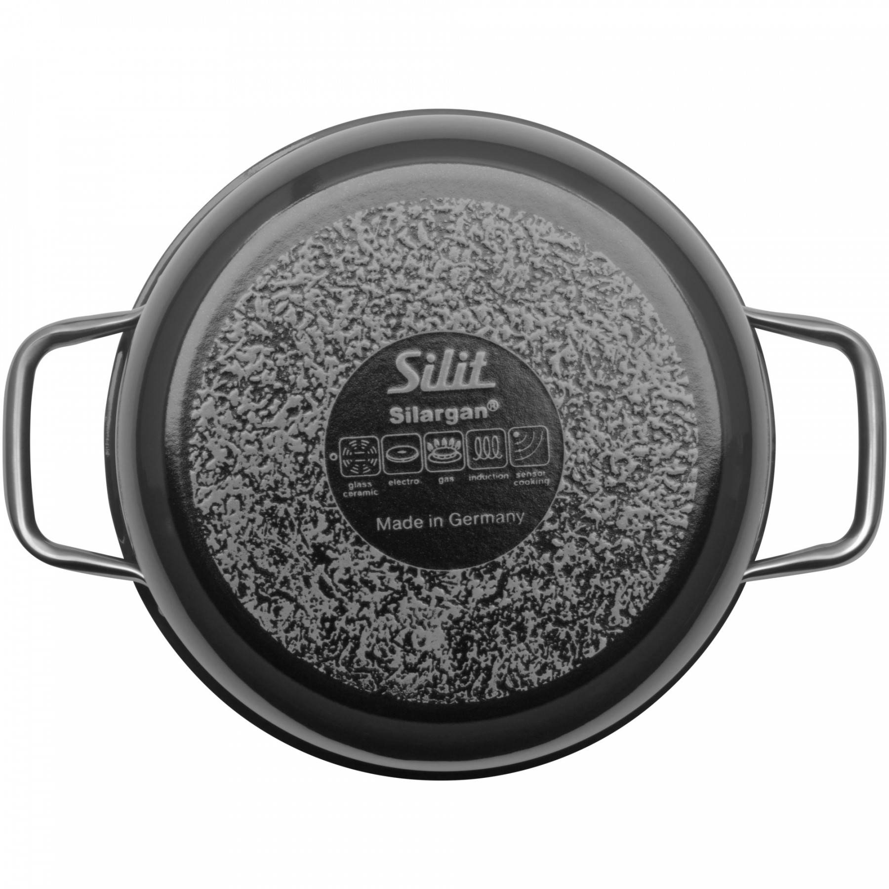 Silit Каструля висока 22 см, чорна Compact | https://grandposuda.com.ua