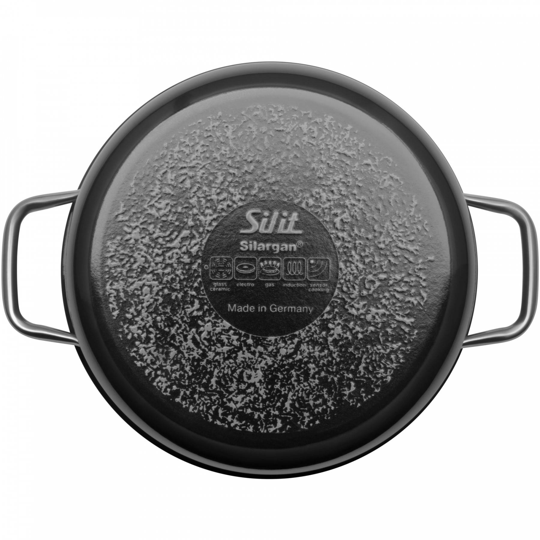 Silit Каструля висока 24 см, чорна Compact | https://grandposuda.com.ua