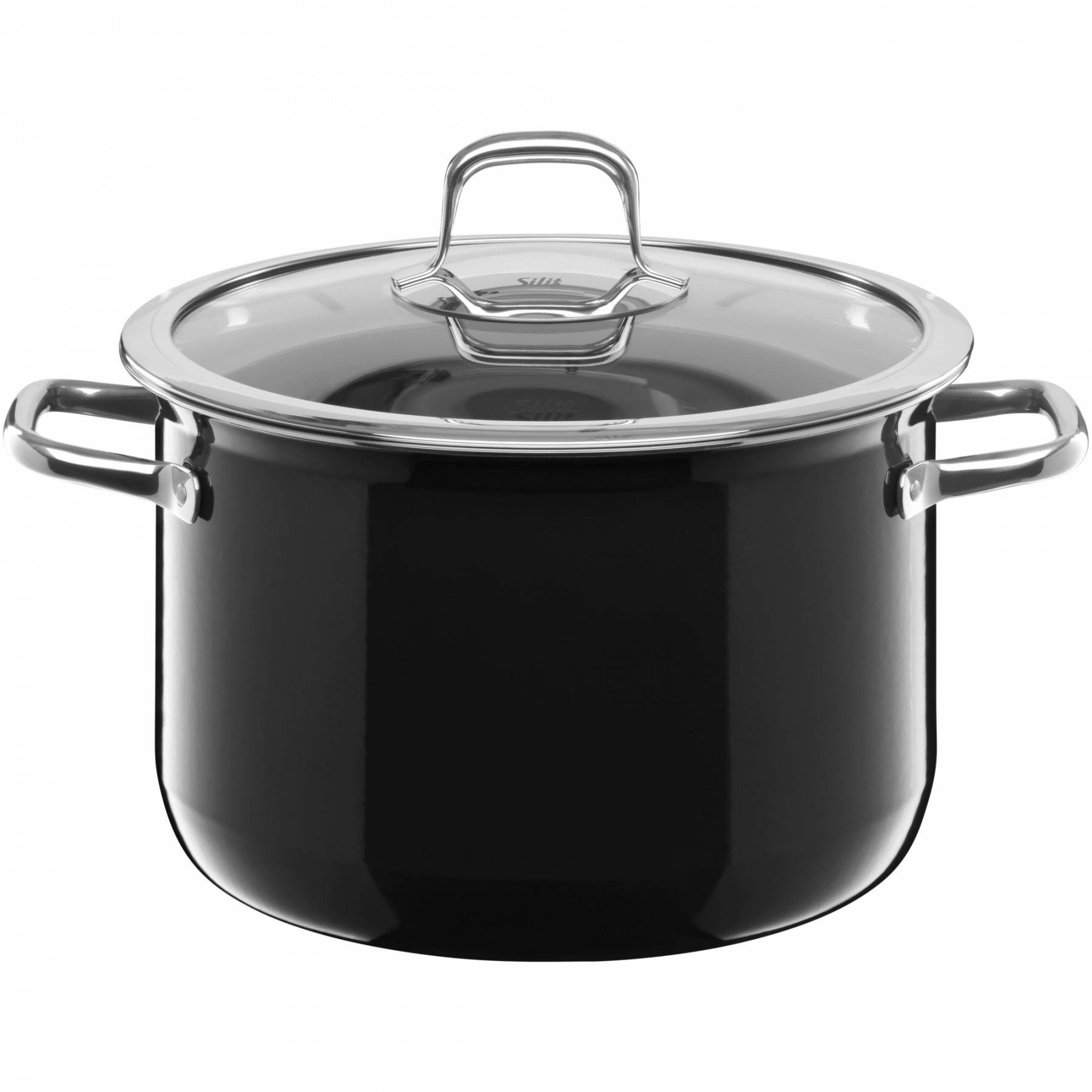Silit Каструля висока 24 см, чорна Compact | https://grandposuda.com.ua