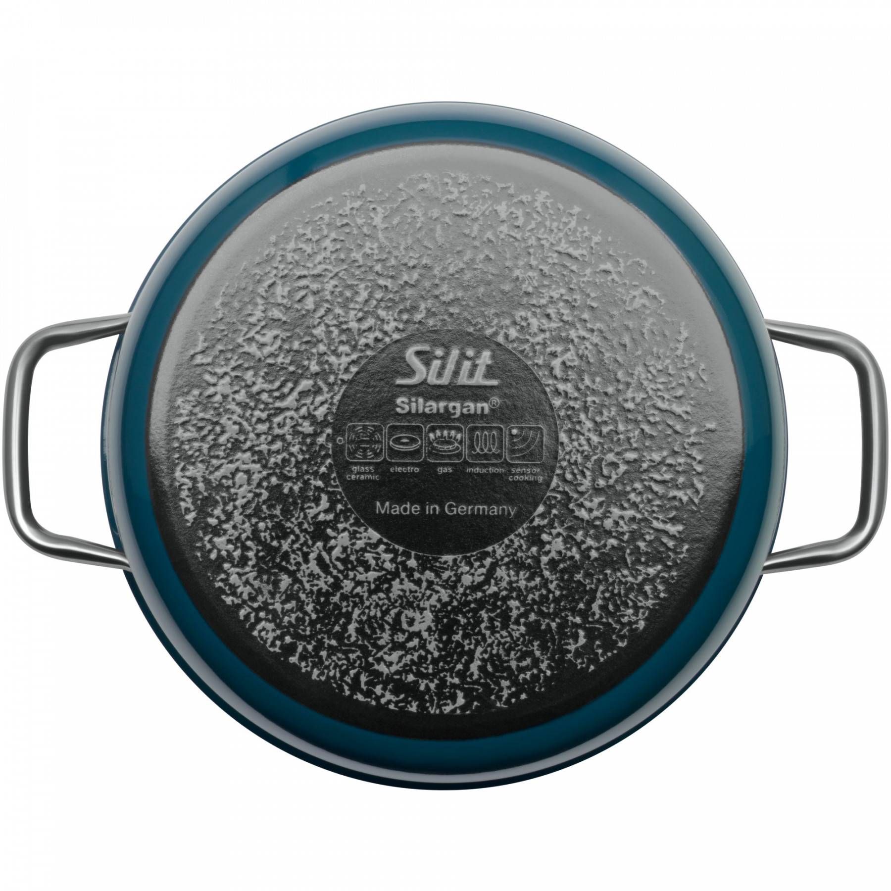 Silit Каструля висока 24 см, зеленувато-синя Compact | https://grandposuda.com.ua