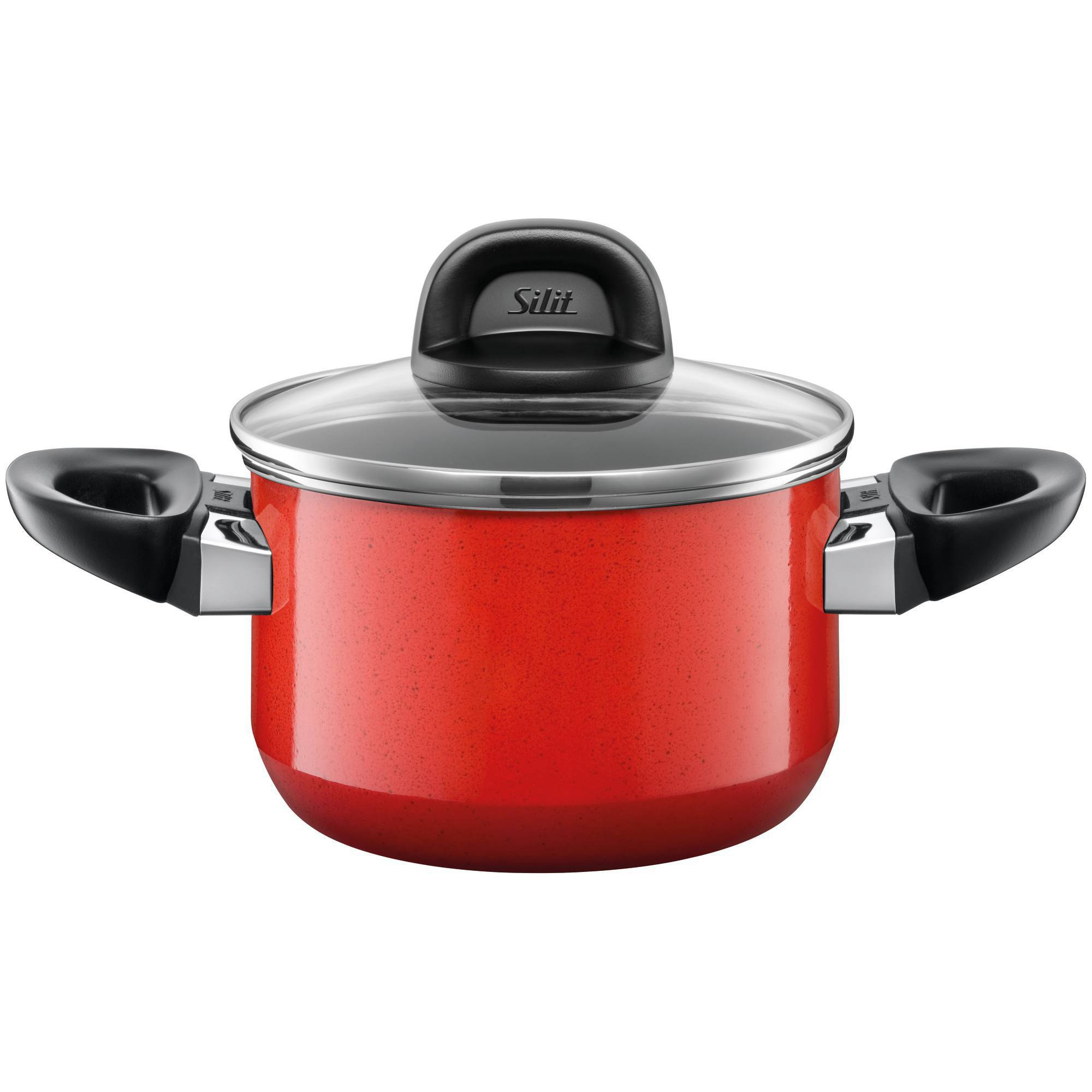 Silit Каструля з кришкою 16 см Rojo | https://grandposuda.com.ua