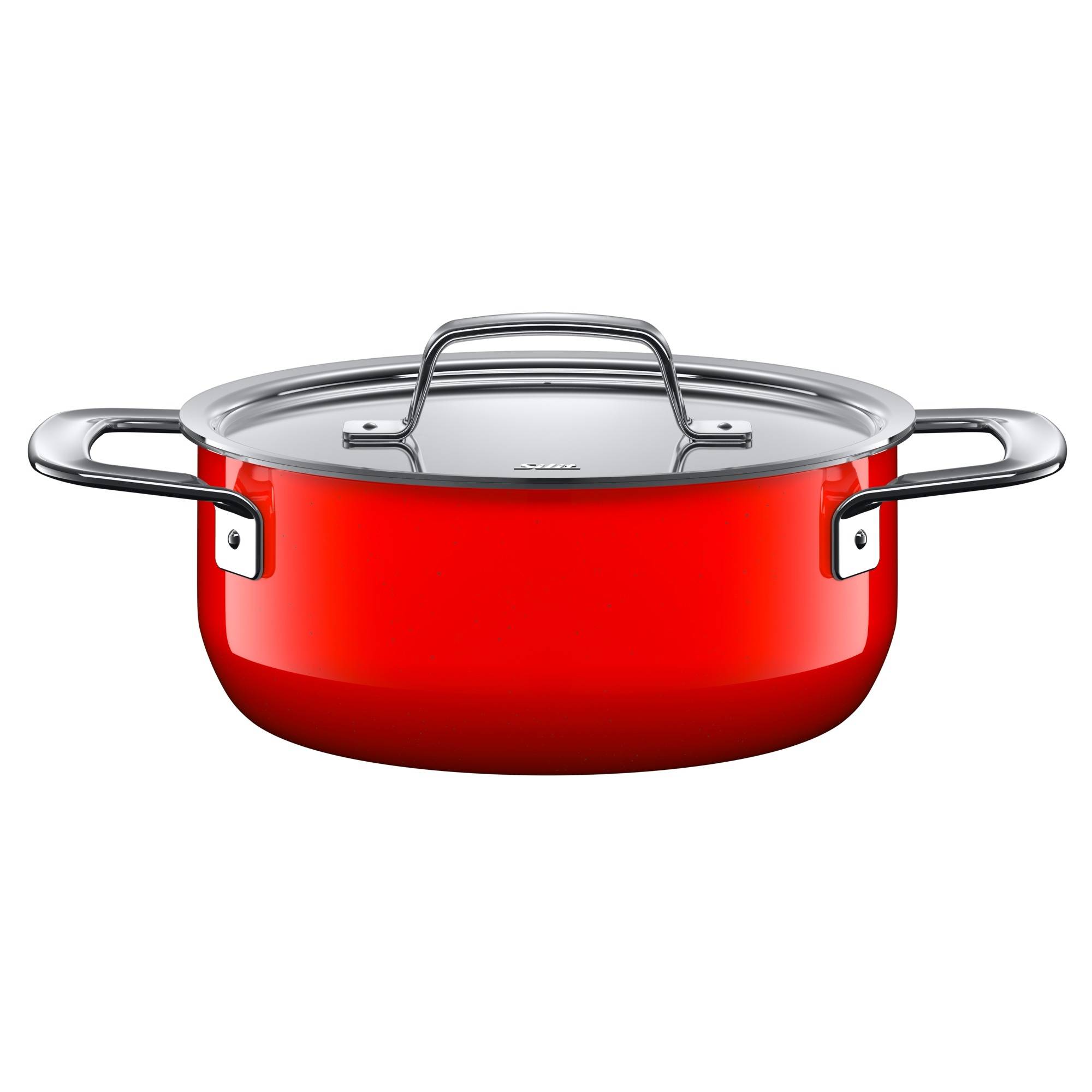 Silit Набір каструль, 4 предмета, Zeno Red | https://grandposuda.com.ua