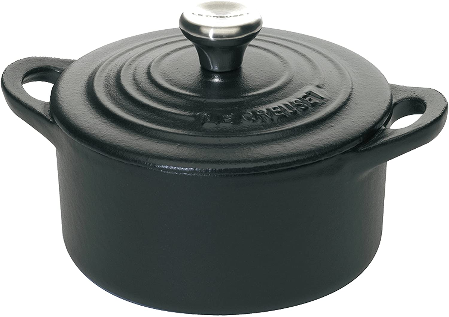 Le Creuset Міні-Кокотниця 10 см Black | https://grandposuda.com.ua