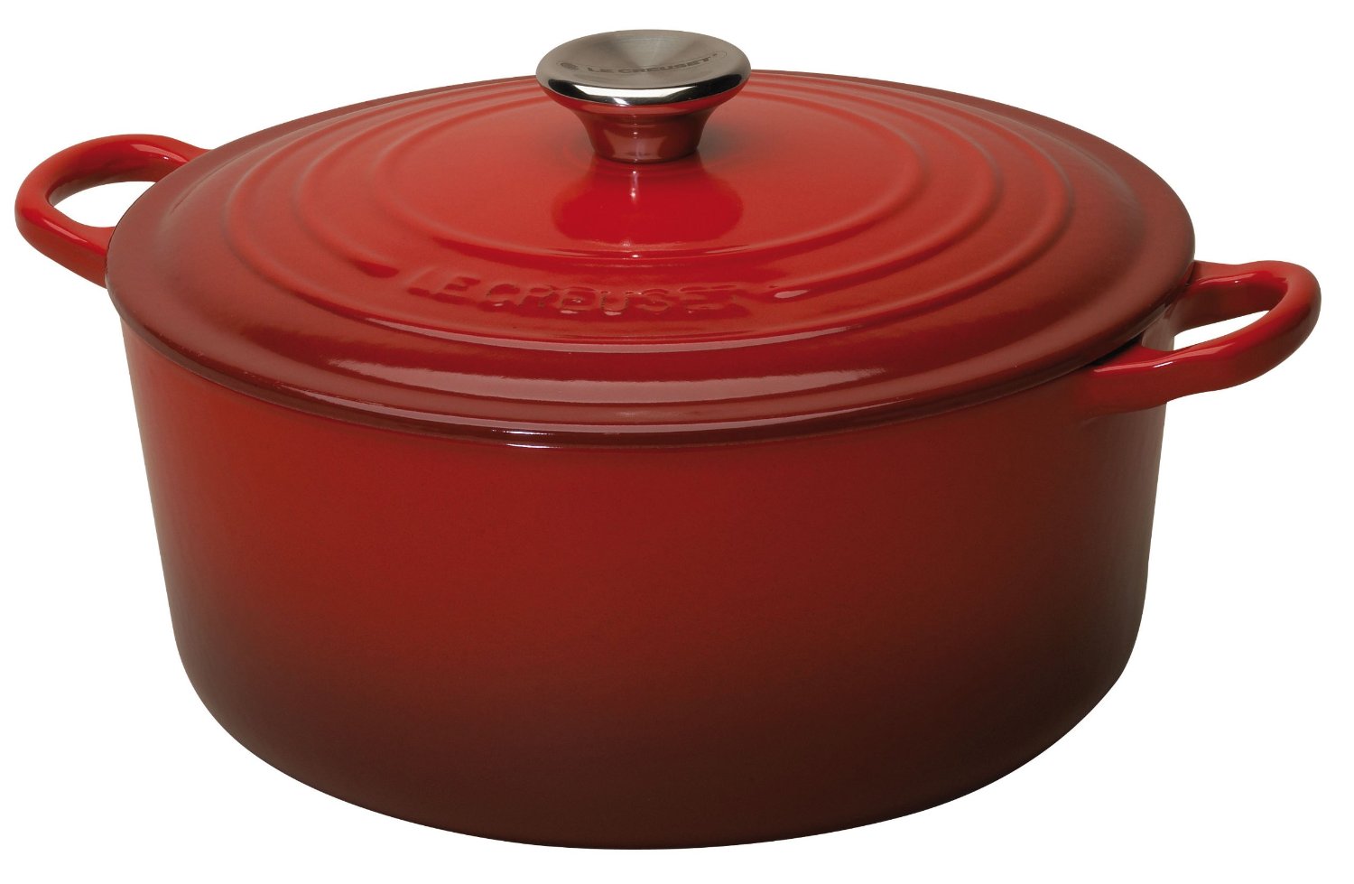 Le Creuset Каструля / жаровня 28 см, вишневий | https://grandposuda.com.ua