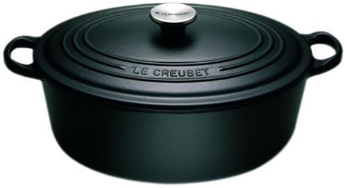 Le Creuset Гусятниця / жаровня 25 см, черный | https://grandposuda.com.ua