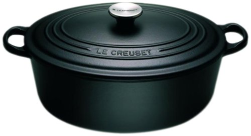 Le Creuset Гусятниця / жаровня 29 см, черный матовый | https://grandposuda.com.ua
