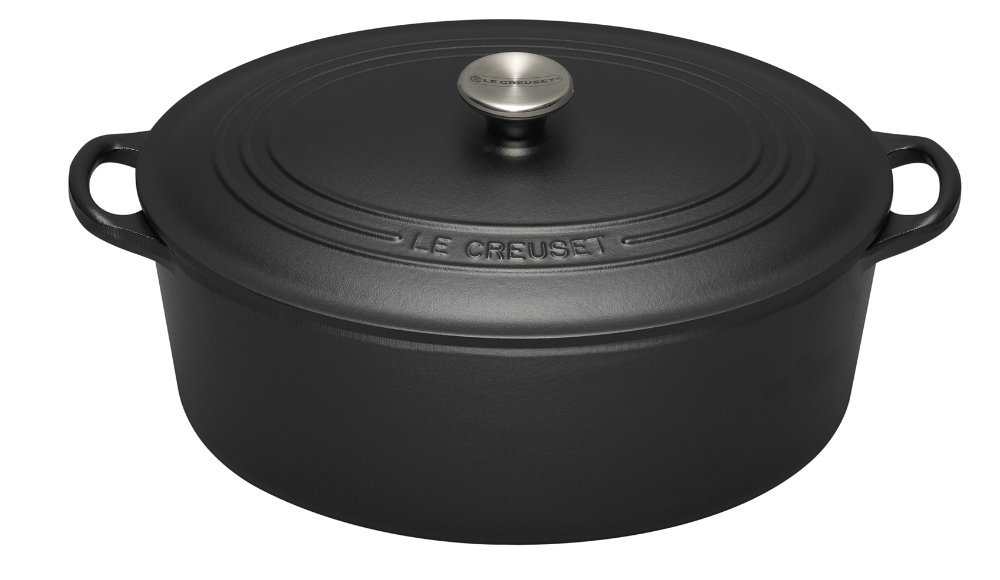 Le Creuset Гусятниця / жаровня 31 см, черный матовый | https://grandposuda.com.ua