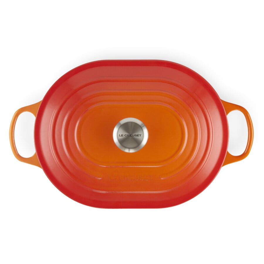 Le Creuset Жаровня 31 см овальная Oblong Flame | https://grandposuda.com.ua