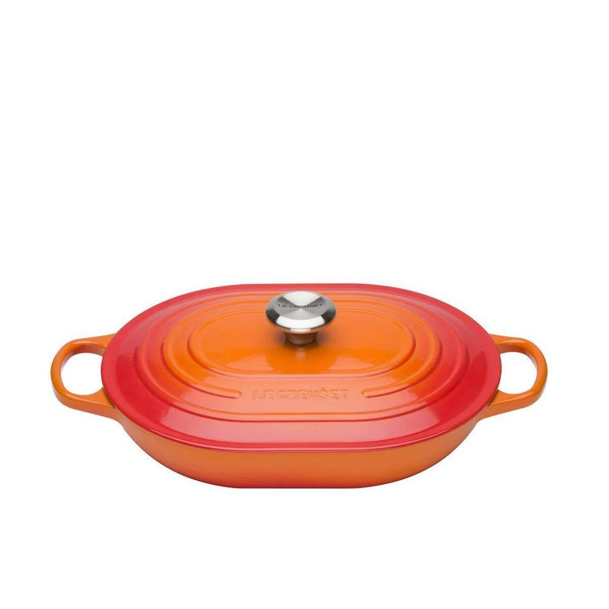 Le Creuset Жаровня 31 см овальная Oblong Flame | https://grandposuda.com.ua