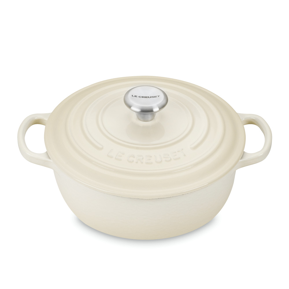 Le Creuset Казан овальний 4,1 л меренга Meringue | https://grandposuda.com.ua