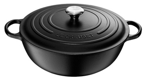 Le Creuset Казан черный матовый, 32 см, La Marmite | https://grandposuda.com.ua