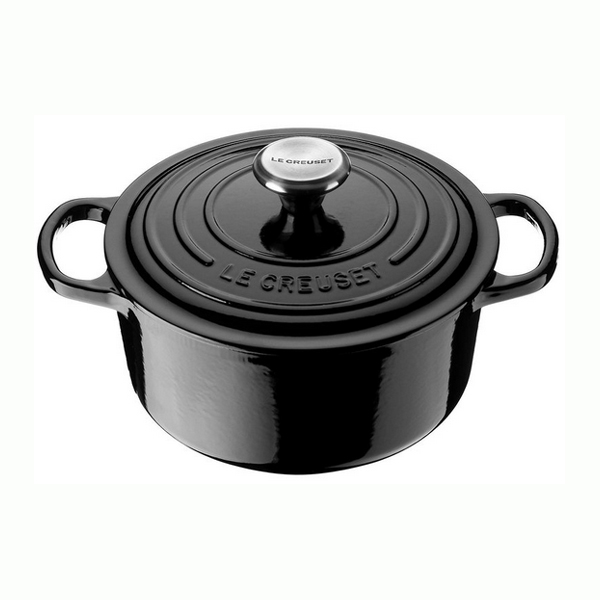 Le Creuset Міні-каструля / жаровня з кришкою 14 см, чорна | https://grandposuda.com.ua