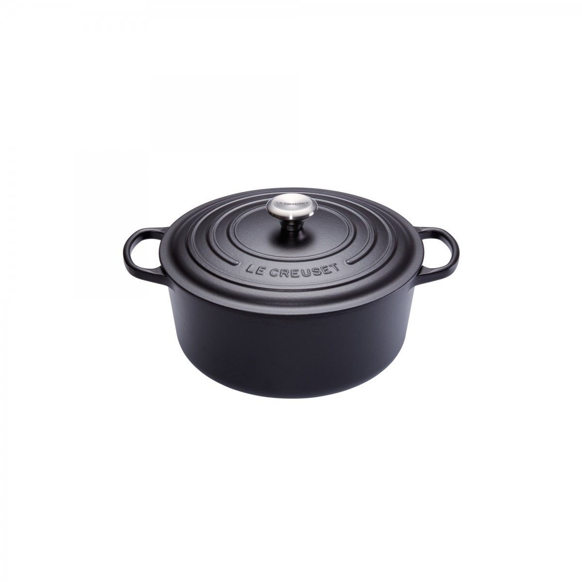 Le Creuset Каструля / жаровня з кришкою 16 см, чорна | https://grandposuda.com.ua