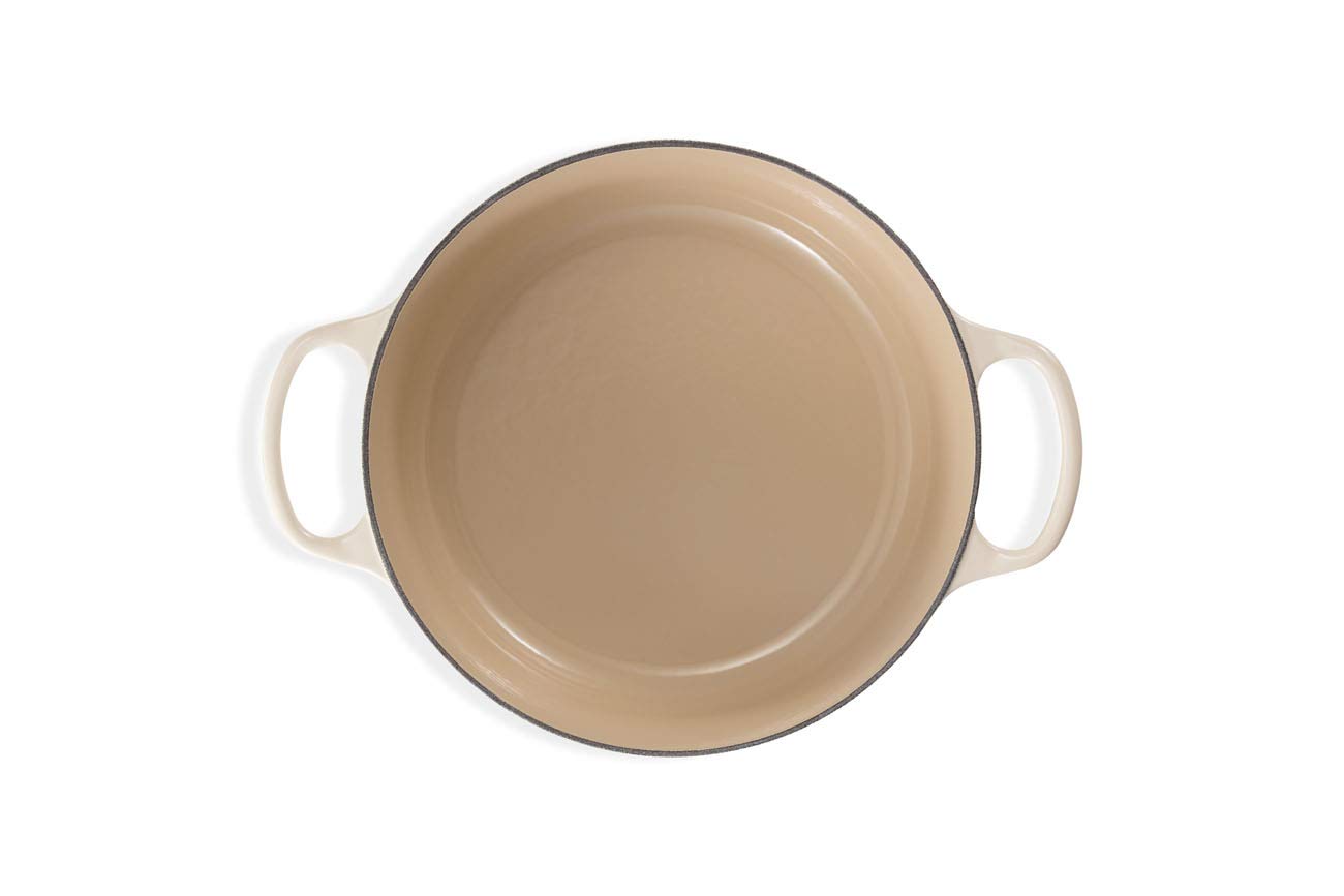 Le Creuset Кастрюля / жаровня с крышкой 18 см, миндальная | https://grandposuda.com.ua