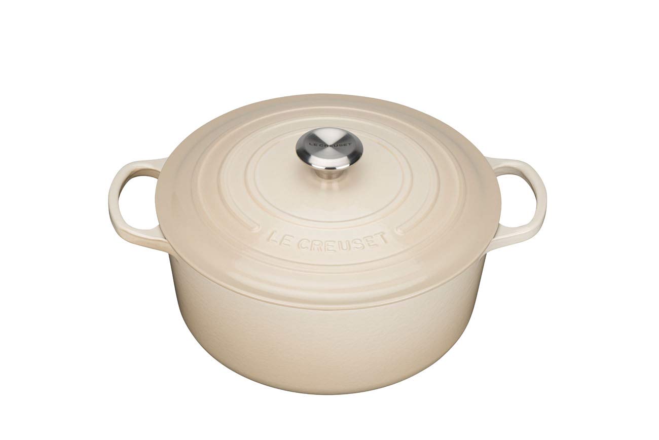 Le Creuset Кастрюля / жаровня с крышкой 18 см, миндальная | https://grandposuda.com.ua