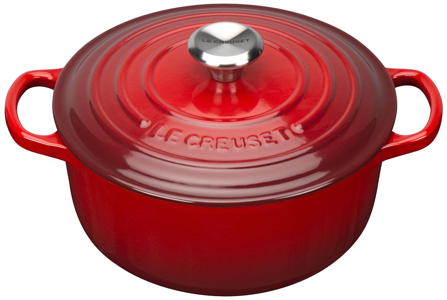 Le Creuset Каструля / жаровня 20 см, червоний | https://grandposuda.com.ua