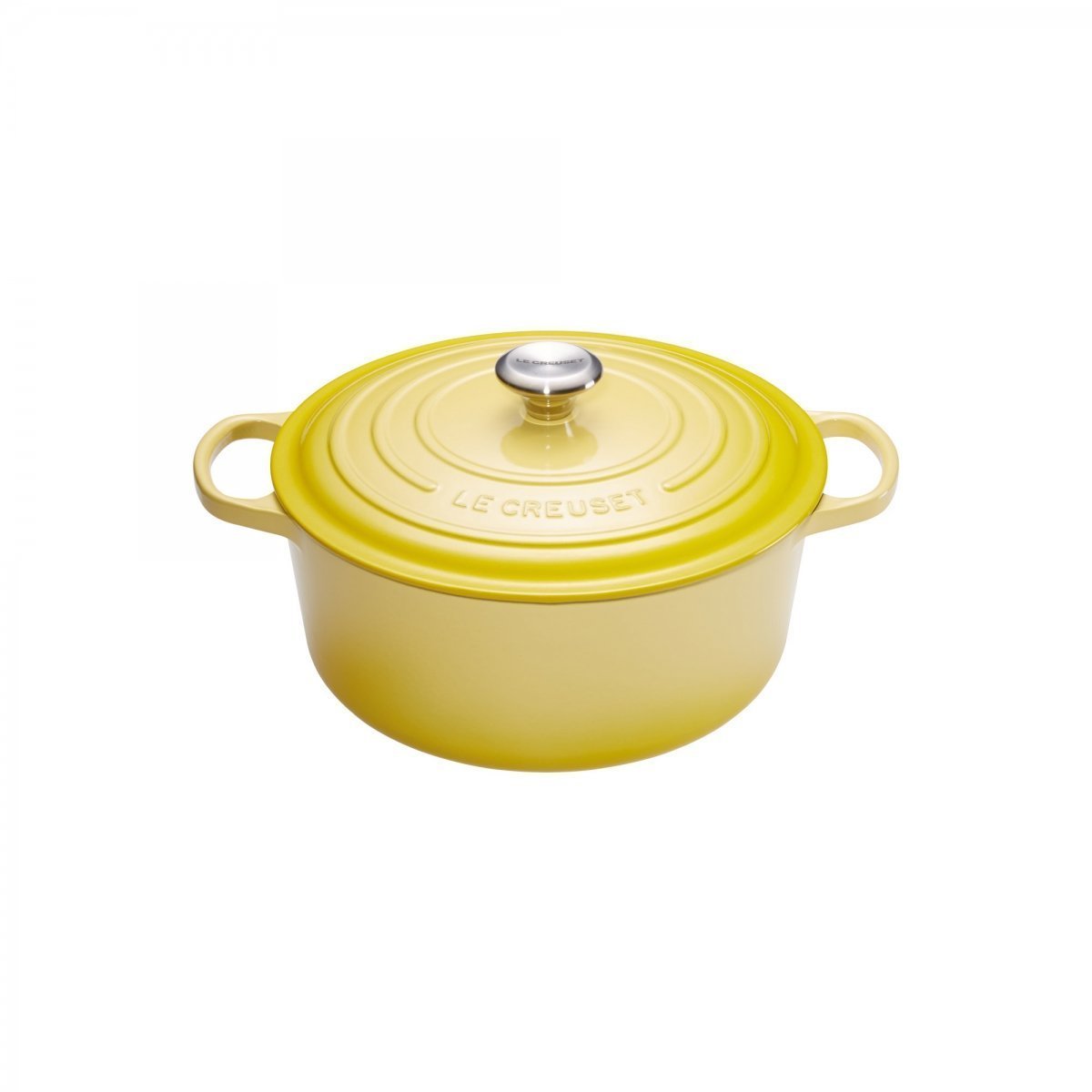 Le Creuset Каструля / жаровня 20 см, жовтий | https://grandposuda.com.ua