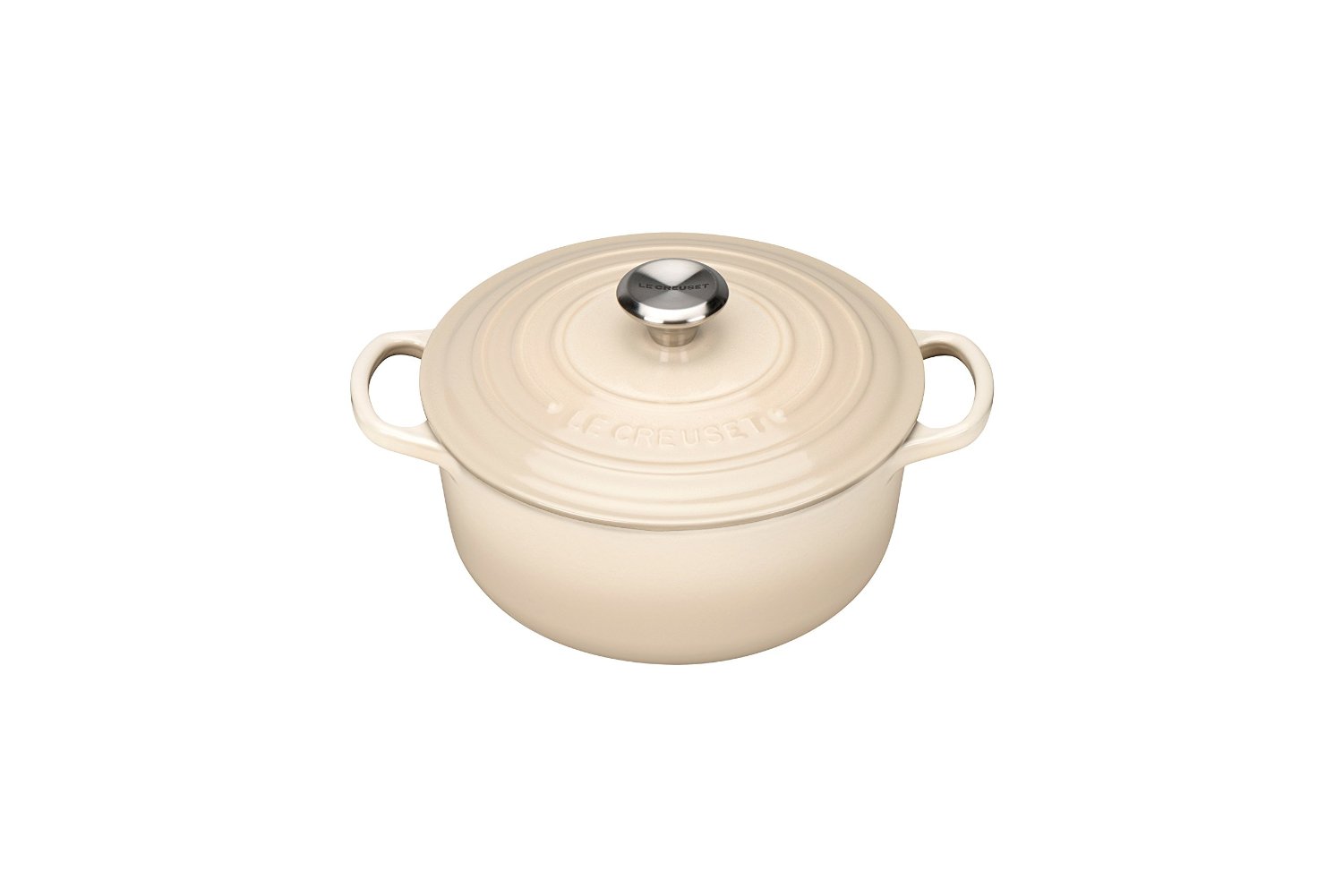 Le Creuset Каструля / жаровня 20 см, бежевий | https://grandposuda.com.ua