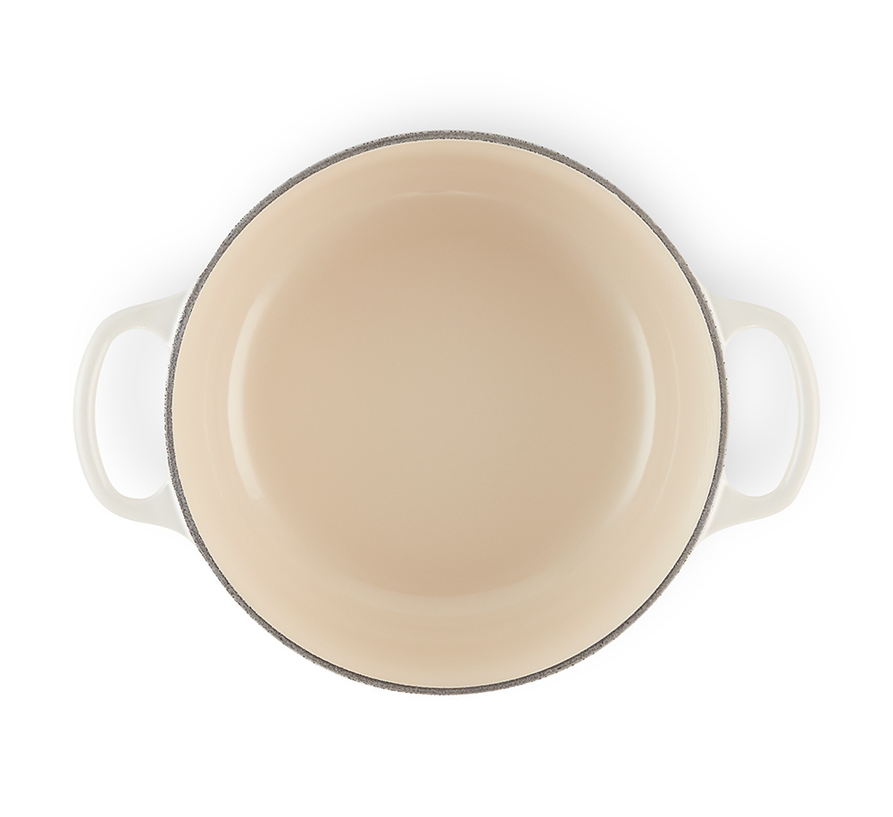 Le Creuset Кастрюля/жаровня 20 см Meringue | https://grandposuda.com.ua