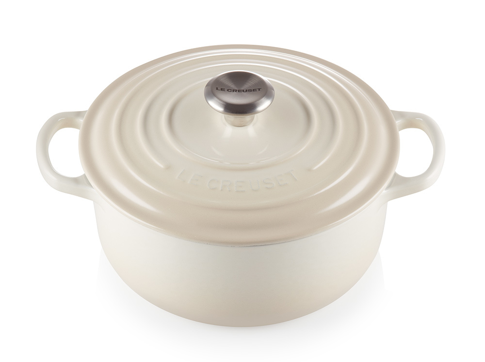 Le Creuset Кастрюля/жаровня 20 см Meringue | https://grandposuda.com.ua