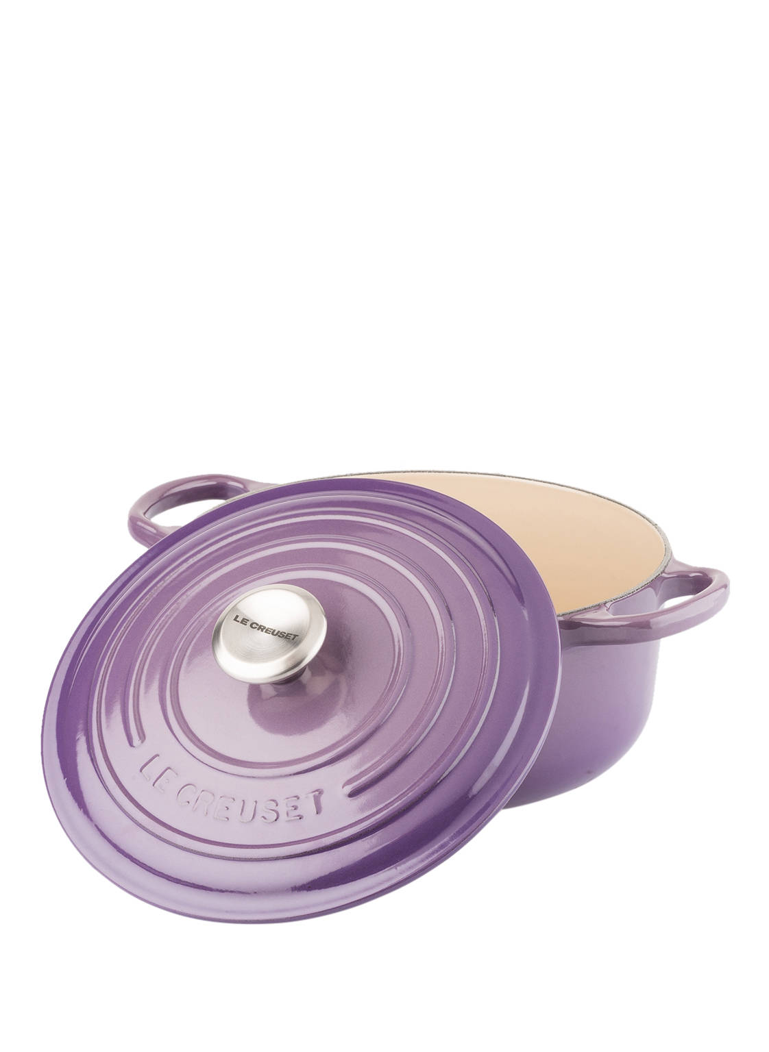 Le Creuset Кастрюля/жаровня 20 см фиолетовая Ultra Violet | https://grandposuda.com.ua