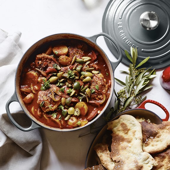 Le Creuset Каструля / жаровня 22 см, помаранчевий | https://grandposuda.com.ua
