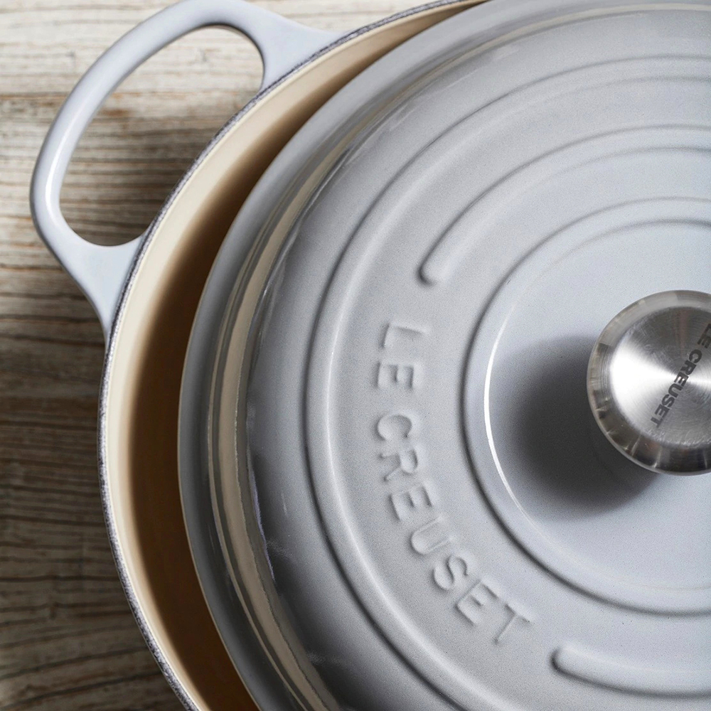 Le Creuset Кастрюля круглая 4,2 л дымчато-серая | https://grandposuda.com.ua