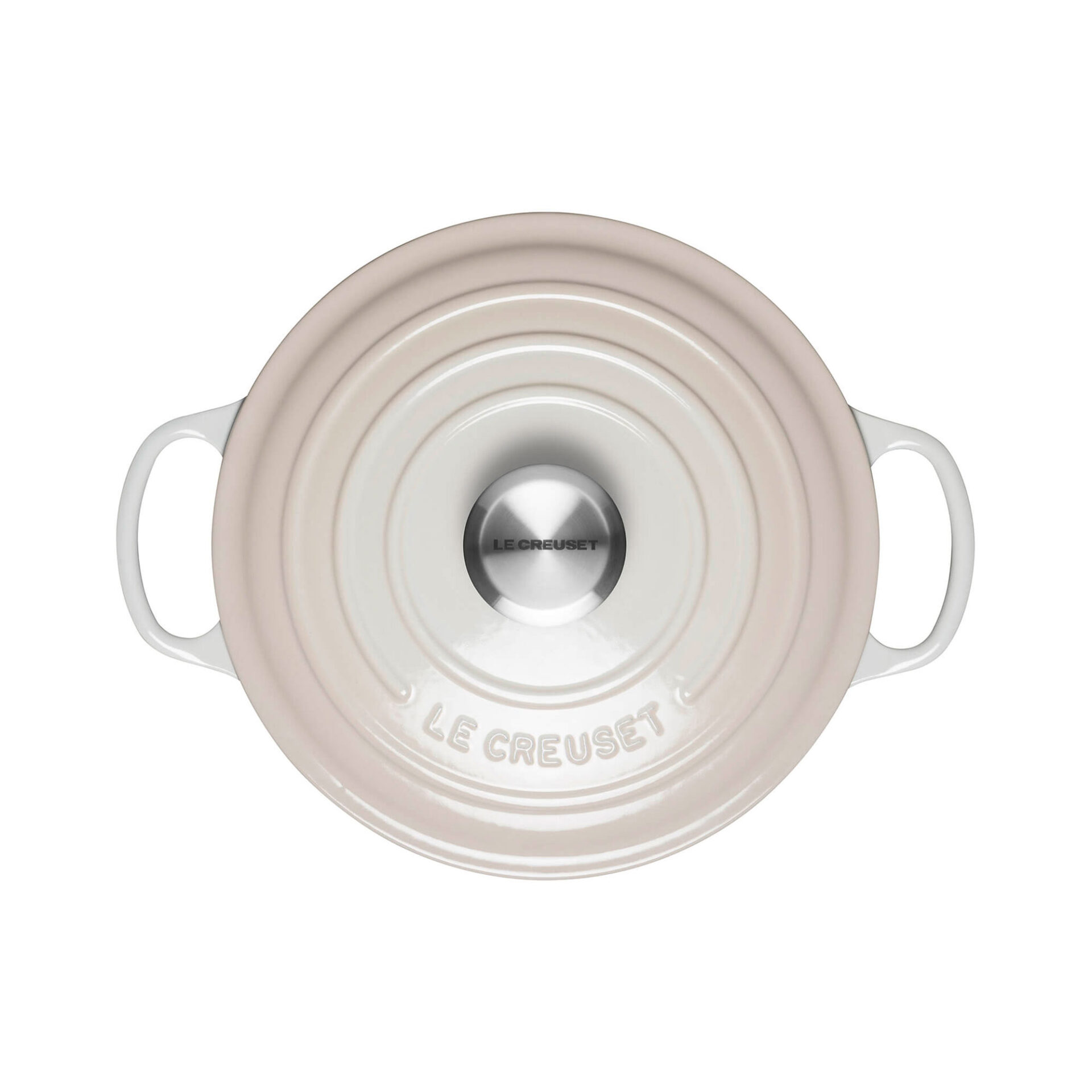 Le Creuset Кастрюля - жаровня 26 см Meringue | https://grandposuda.com.ua
