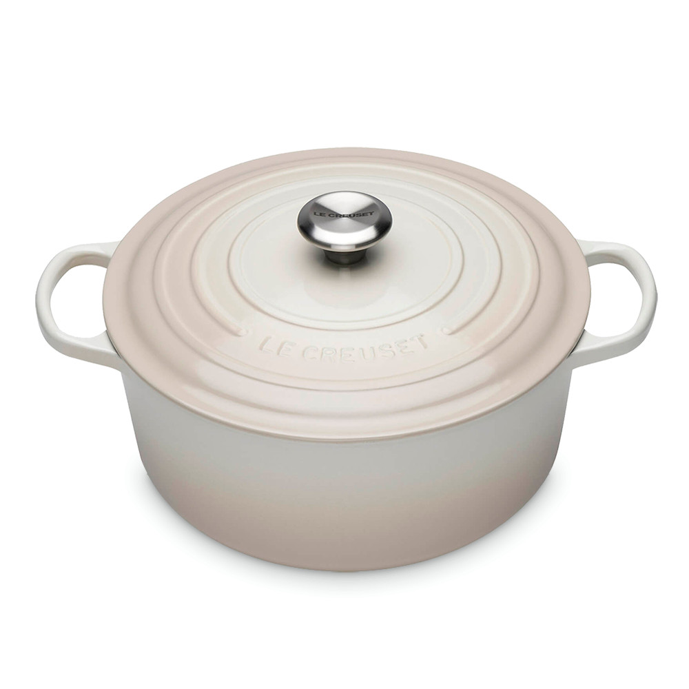 Le Creuset Кастрюля - жаровня 26 см Meringue | https://grandposuda.com.ua