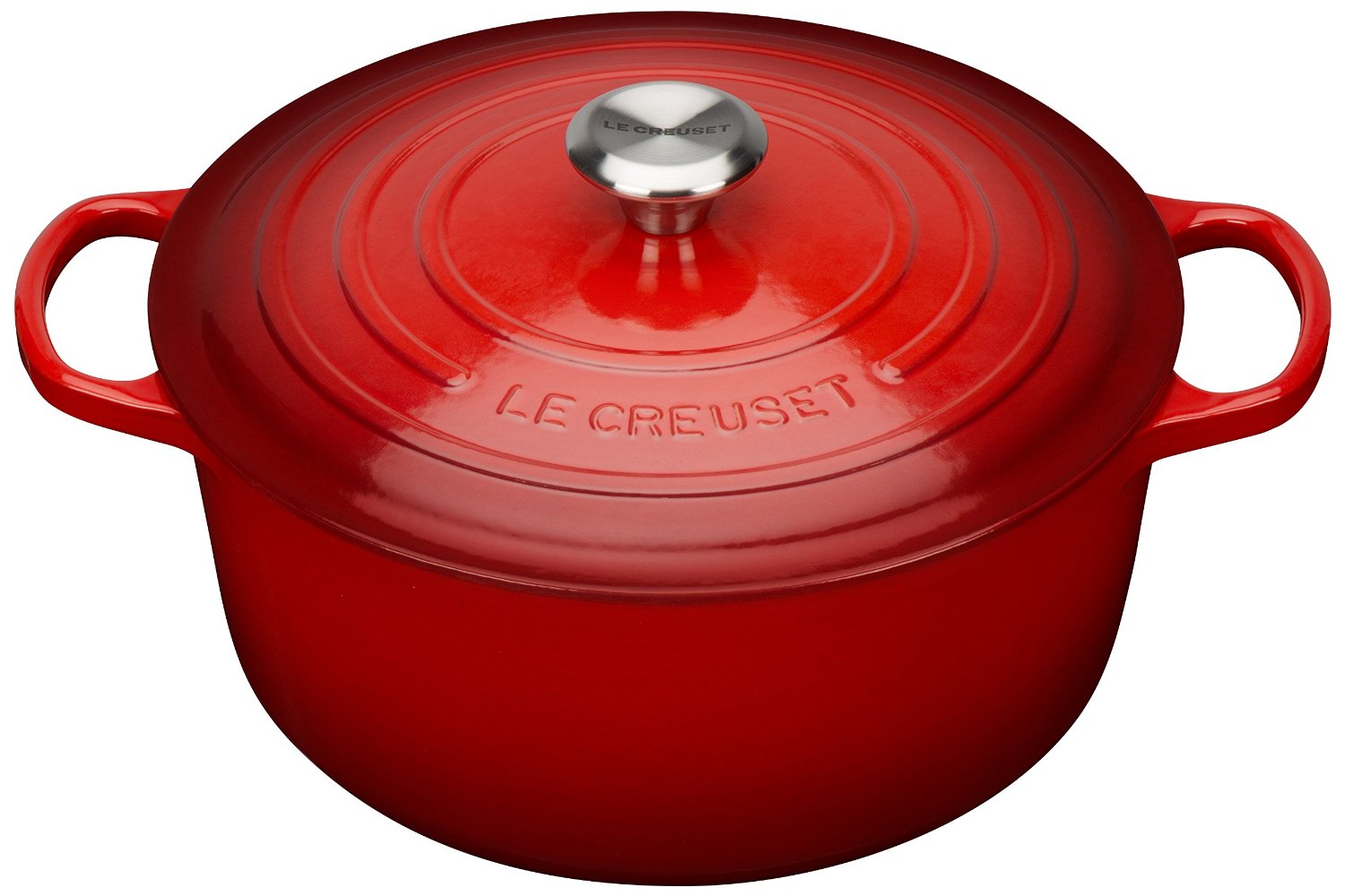Le Creuset Каструля / жаровня 28 см, червоний | https://grandposuda.com.ua