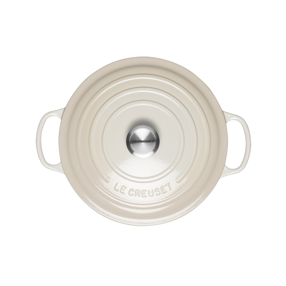 Le Creuset Кастрюля/жаровня 28 см Meringue | https://grandposuda.com.ua