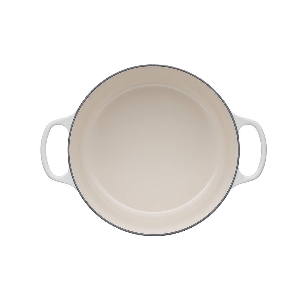 Le Creuset Кастрюля/жаровня 28 см Meringue | https://grandposuda.com.ua