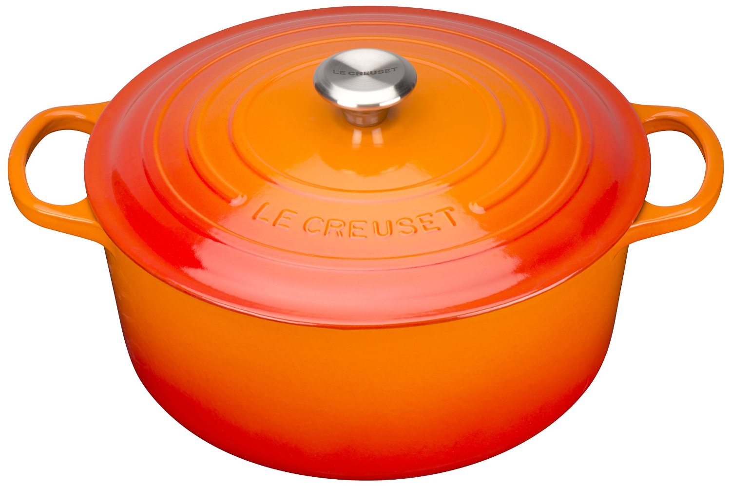 Le Creuset Каструля / жаровня 30 см, помаранчевий | https://grandposuda.com.ua