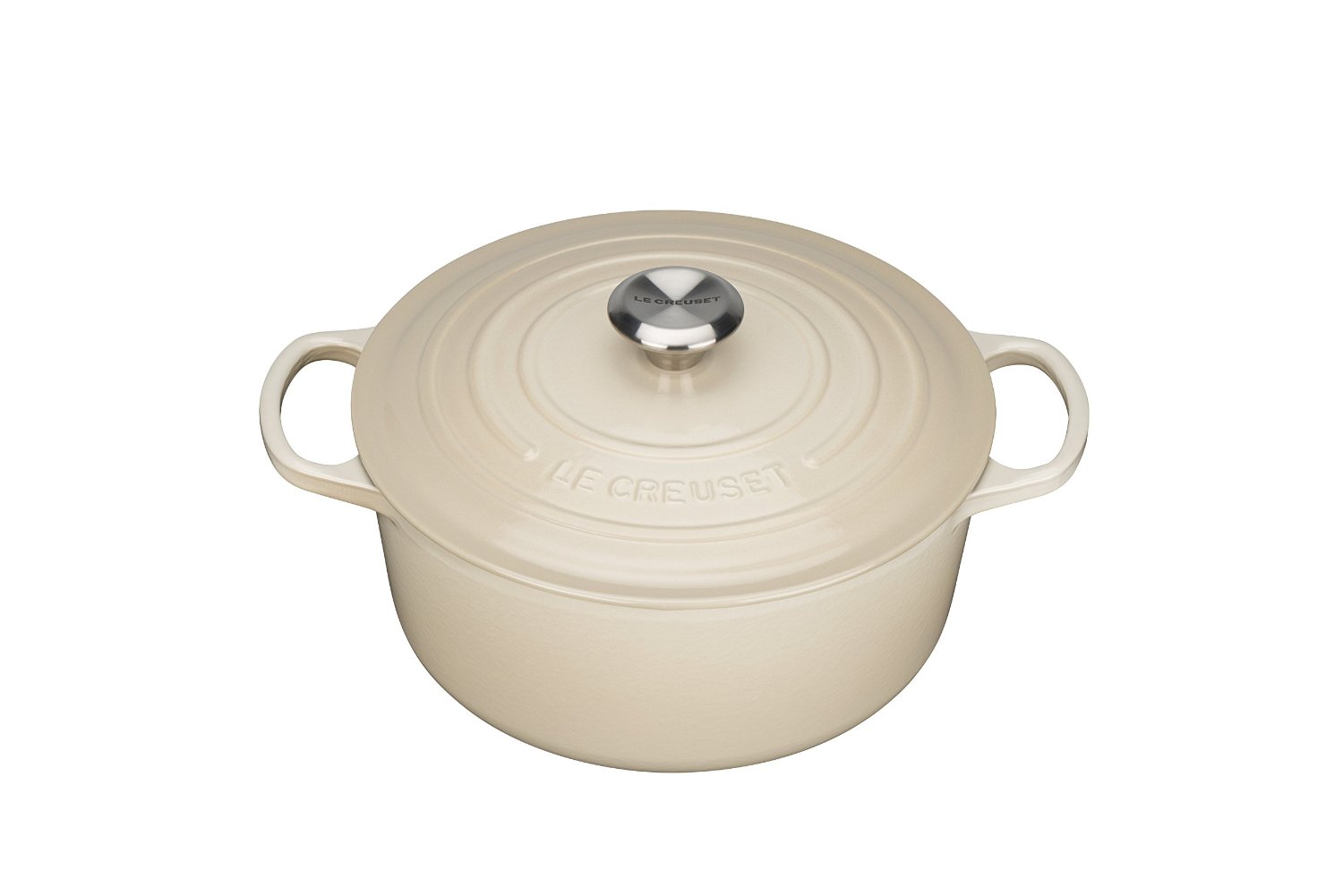 Le Creuset Каструля / жаровня 30 см, бежевий | https://grandposuda.com.ua