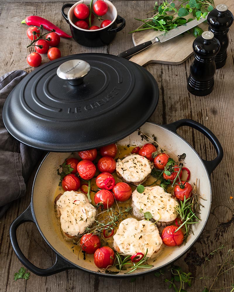 Le Creuset Гусятниця / жаровня 17 см, чорний | https://grandposuda.com.ua