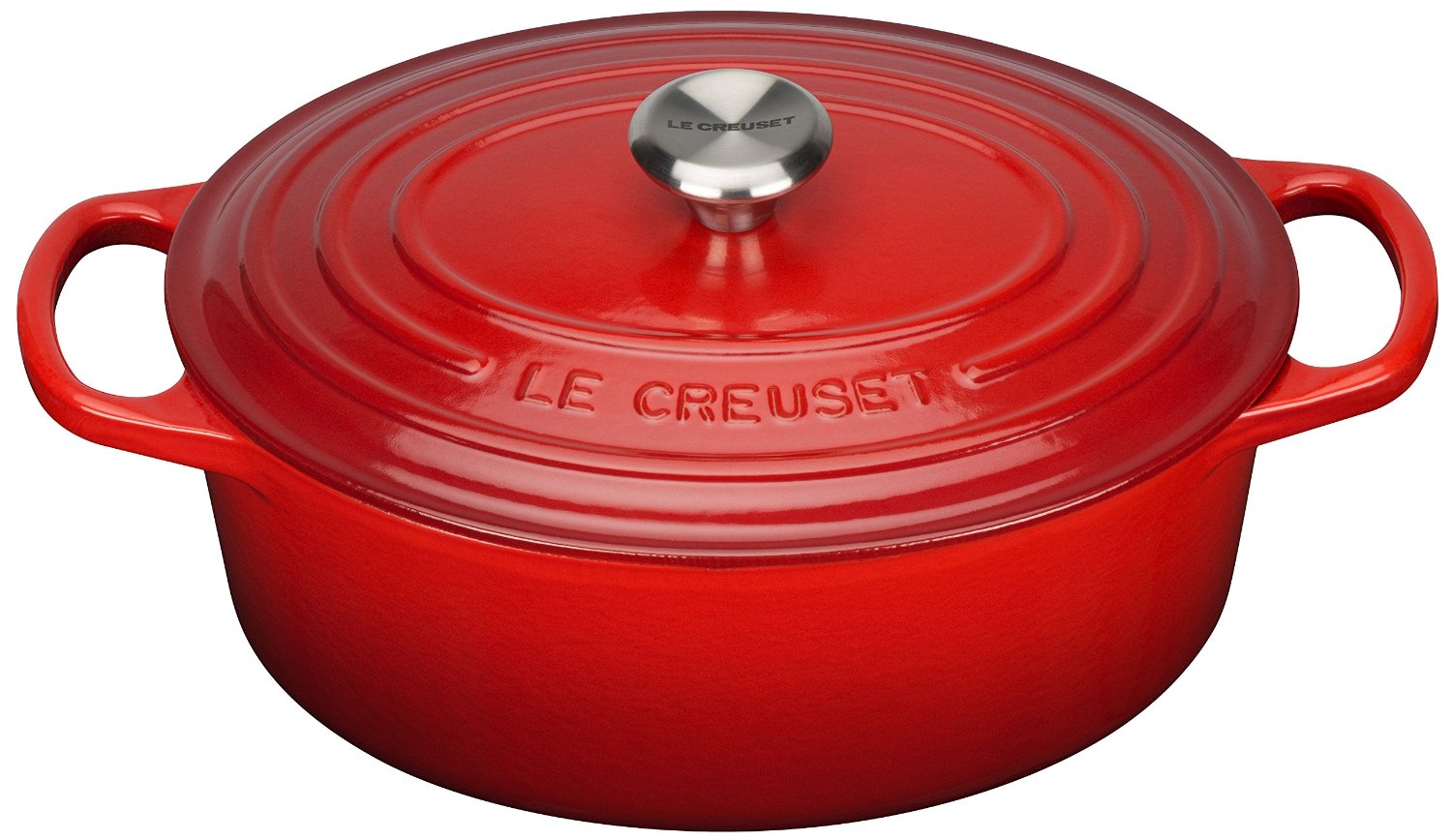Le Creuset Гусятниця / жаровня 25 см, вишневый | https://grandposuda.com.ua