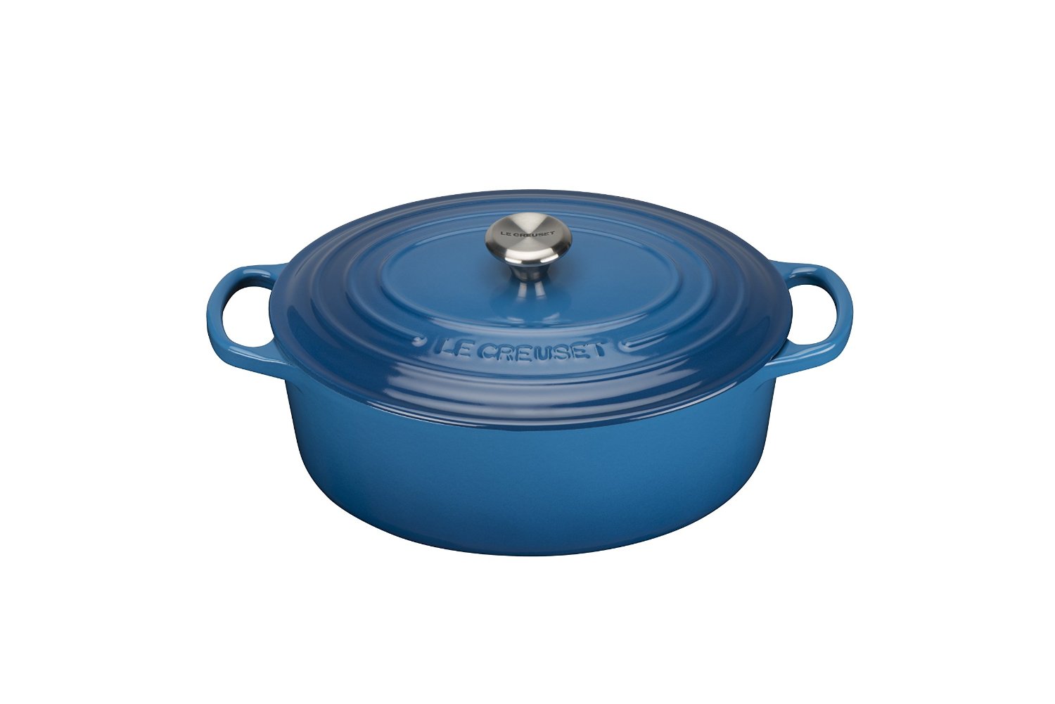 Le Creuset Гусятниця / жаровня 25 см, синий | https://grandposuda.com.ua