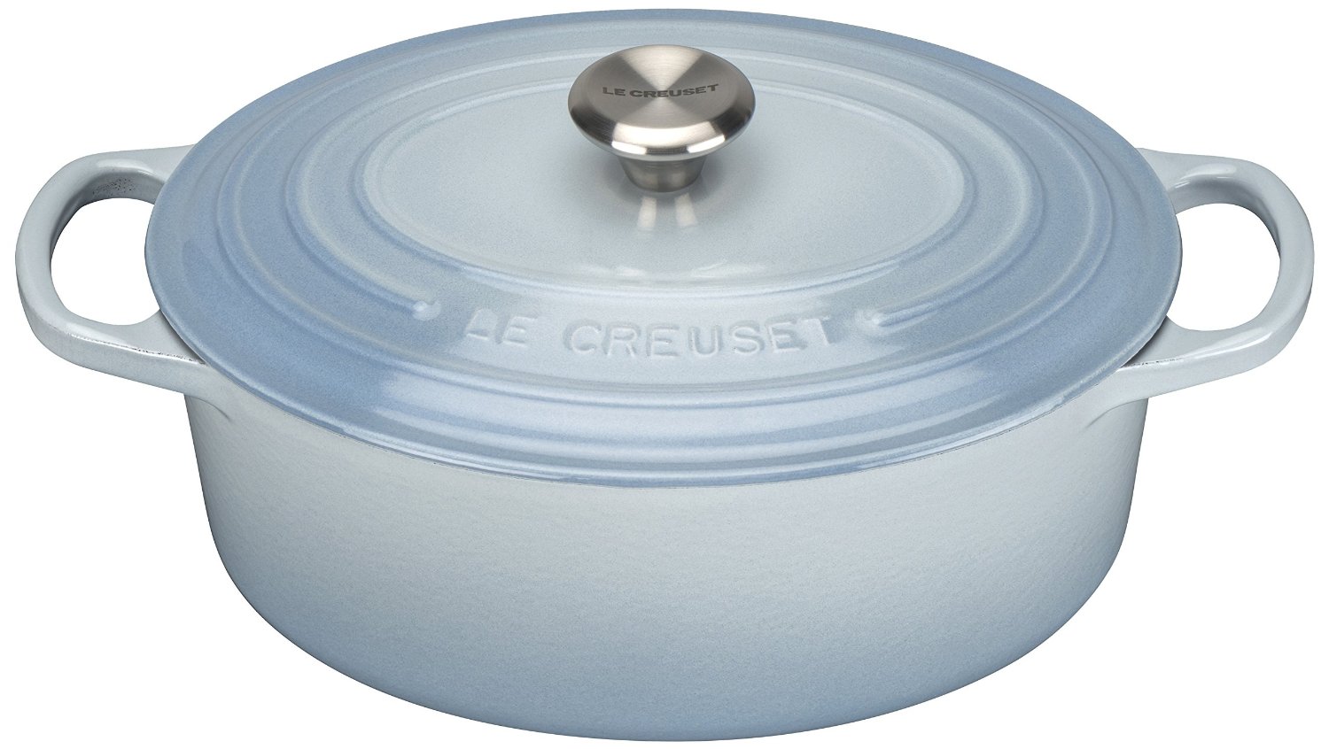 Le Creuset Гусятница / жаровня 25 см, голубой | https://grandposuda.com.ua
