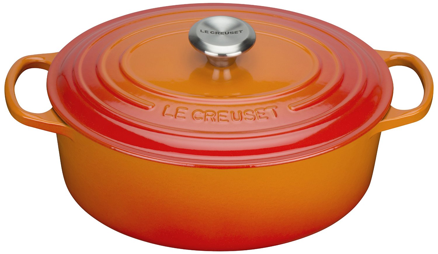 Le Creuset Гусятниця / жаровня 29 см, оранжевый | https://grandposuda.com.ua