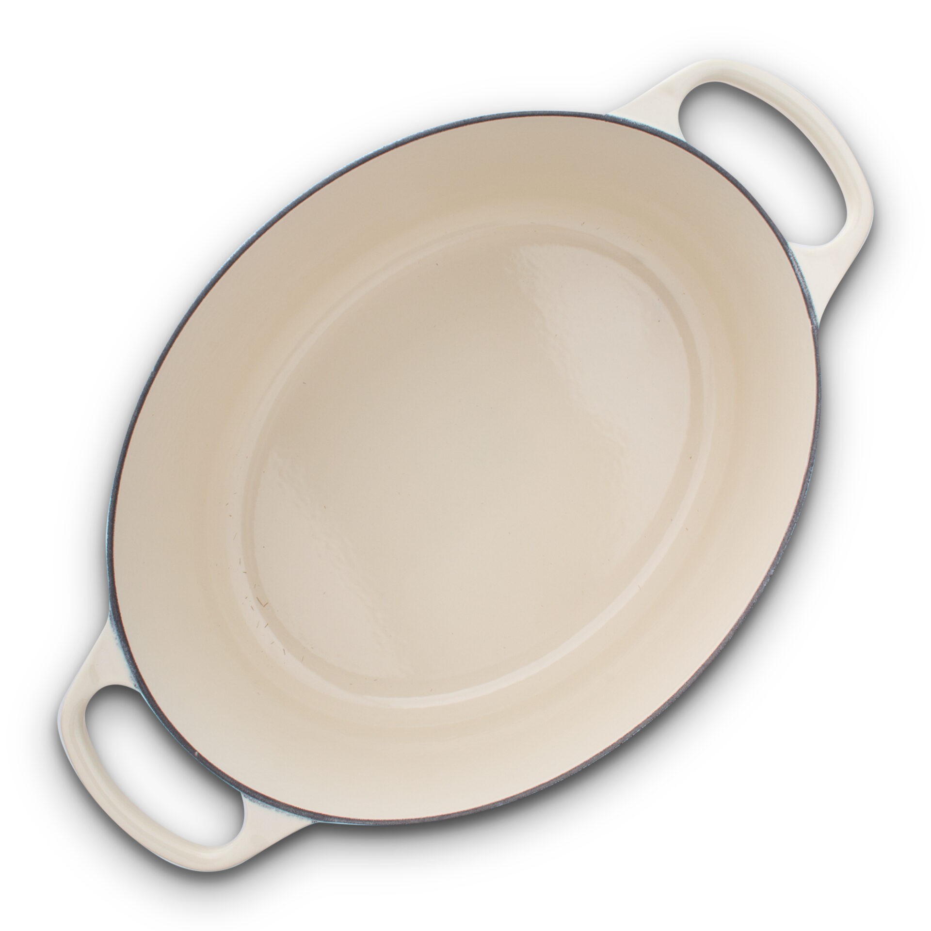Le Creuset Гусятниця / жаровня овальна 29 см Creme | https://grandposuda.com.ua