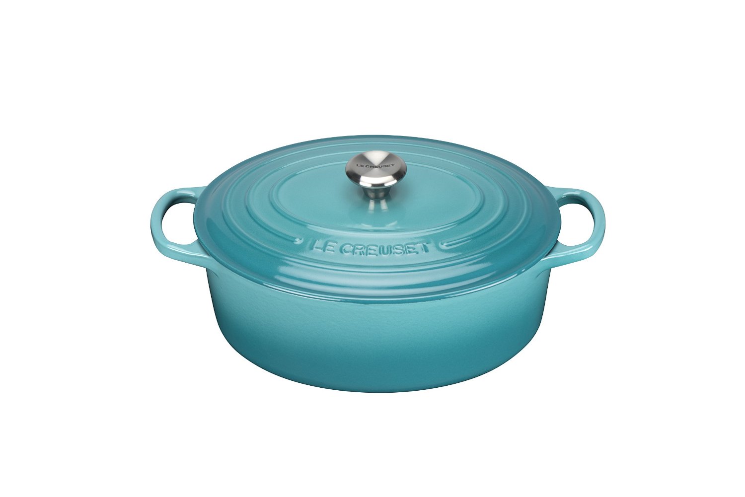 Le Creuset Гусятниця / жаровня 31 см, бирюзовый | https://grandposuda.com.ua
