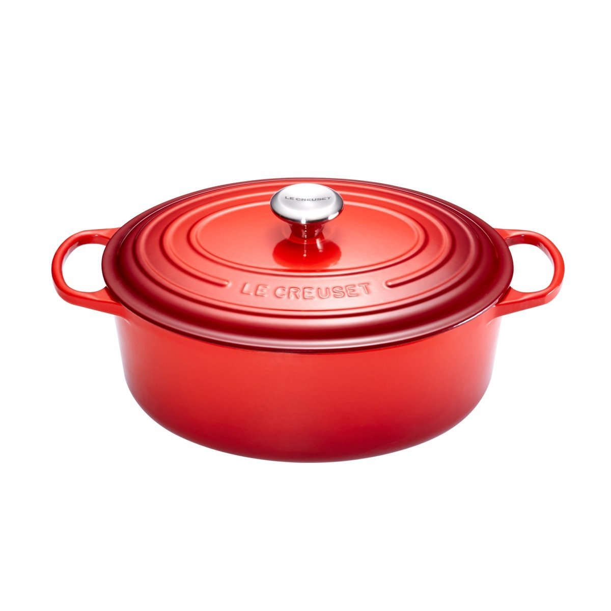 Le Creuset Гусятниця / жаровня 33 см, вишневый | https://grandposuda.com.ua