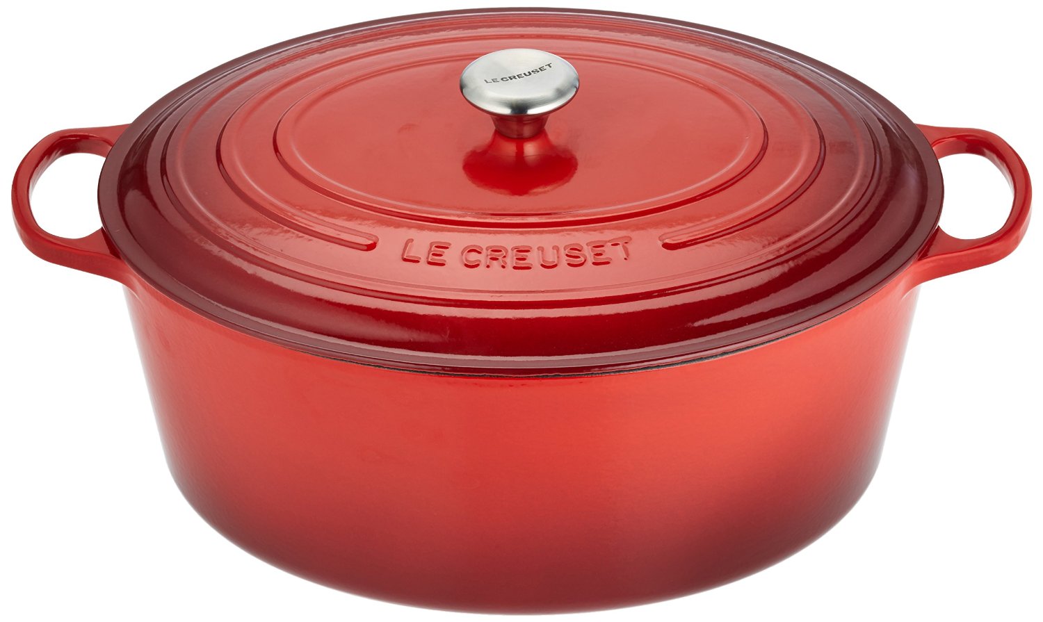 Le Creuset Гусятниця / жаровня 40 см, вишневий | https://grandposuda.com.ua