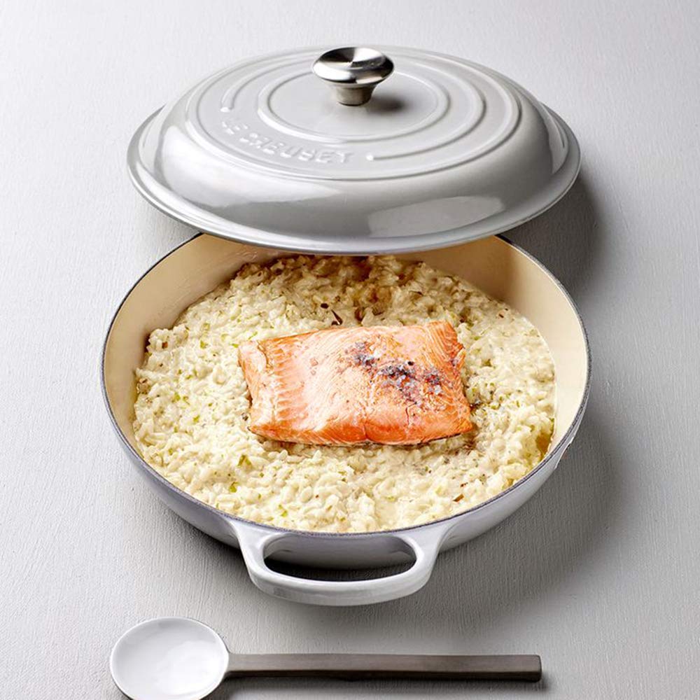 Le Creuset Жаровня для ризотто круглая 30 см красная | https://grandposuda.com.ua
