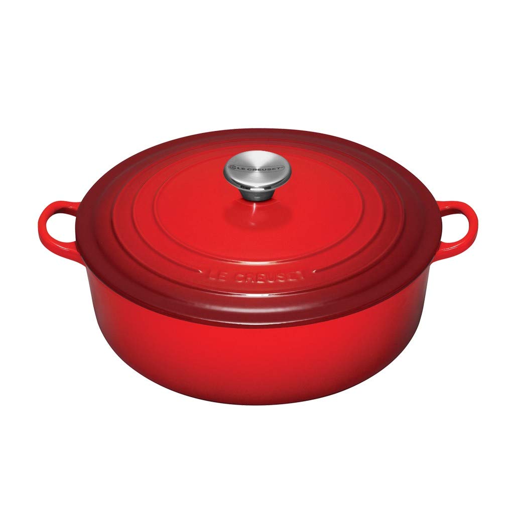 Le Creuset Жаровня для ризотто круглая 30 см красная | https://grandposuda.com.ua
