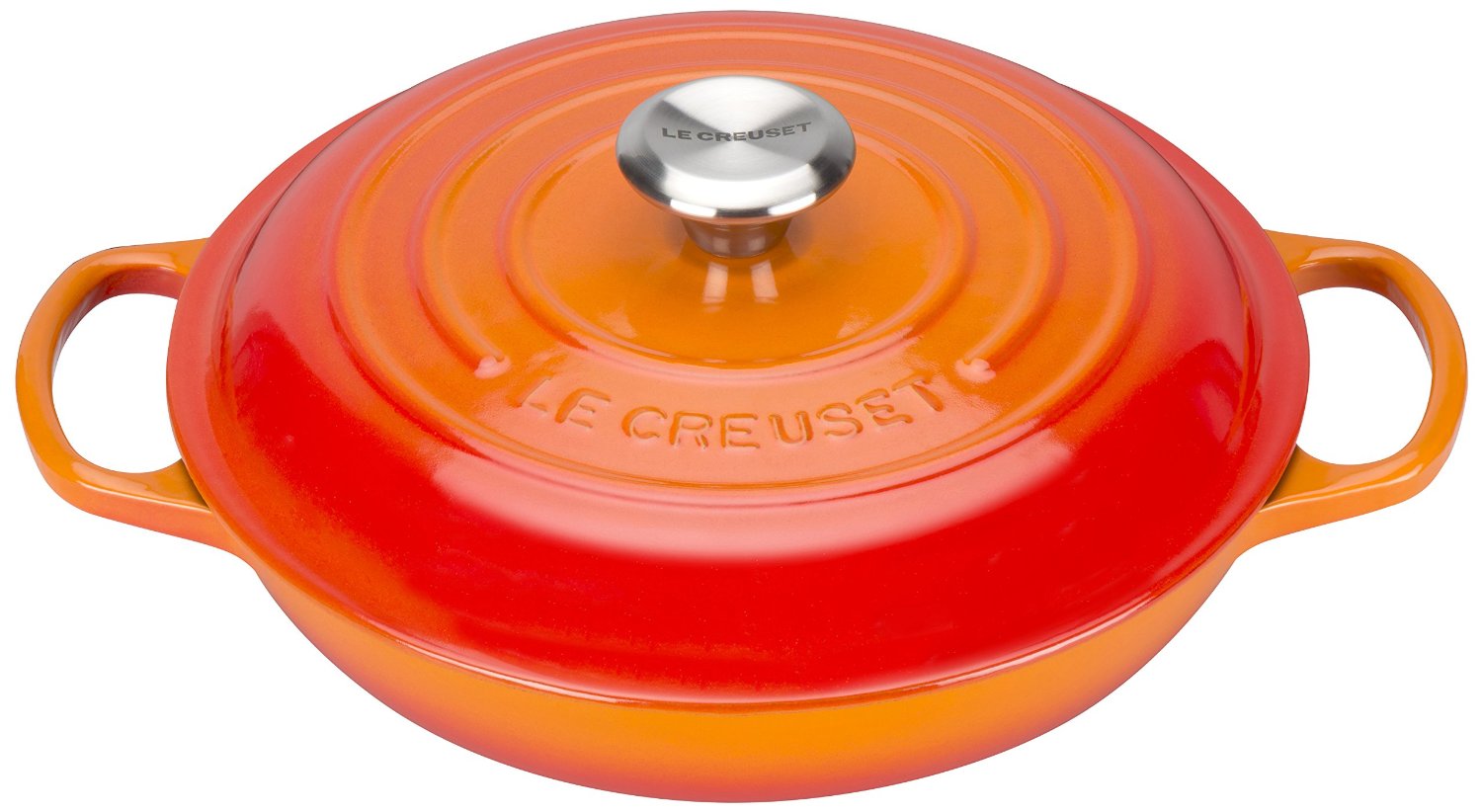 Le Creuset Сковорода-жаровня 26 см, оранжевый | https://grandposuda.com.ua