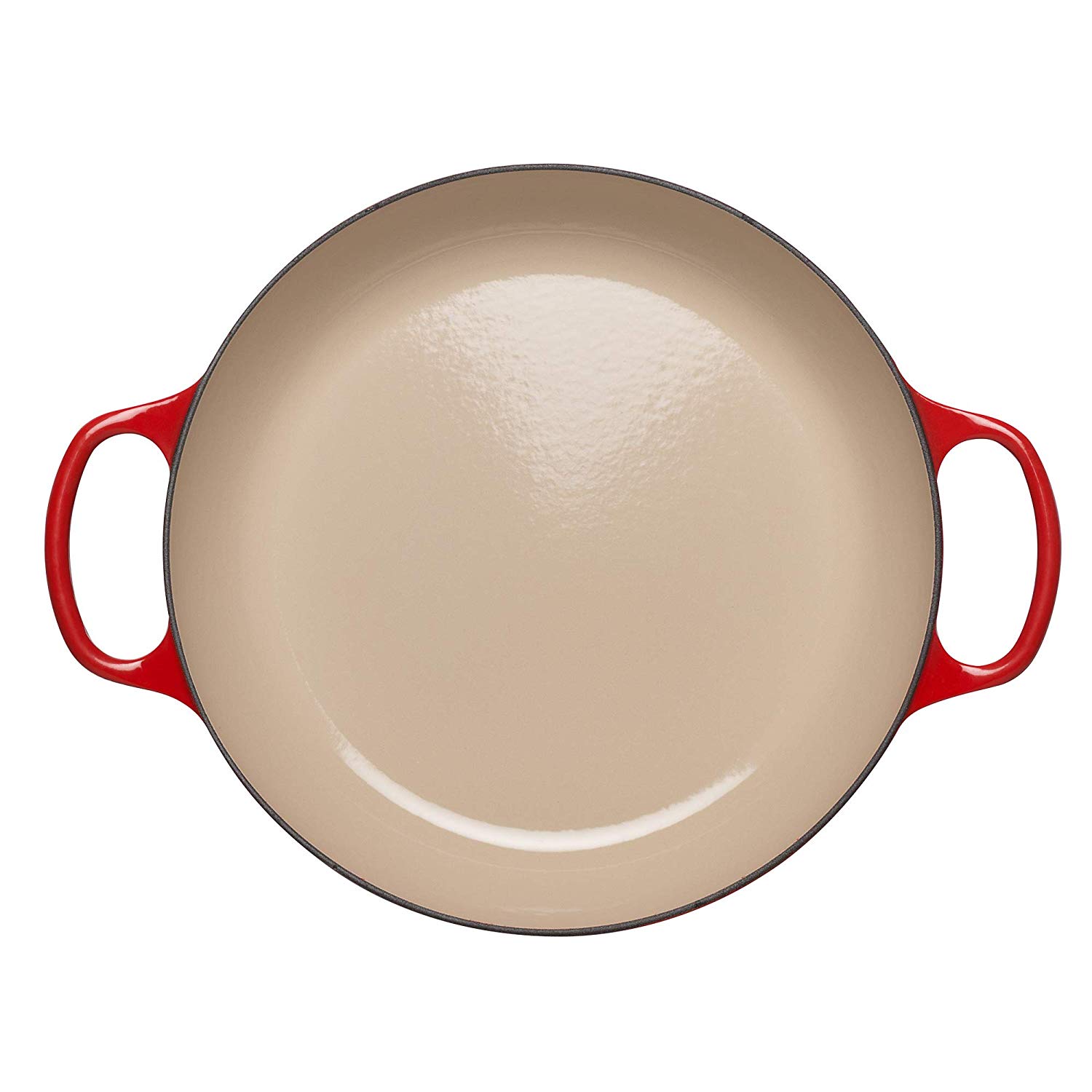 Le Creuset Сковорода-жаровня чугунная 30 см, вишневый | https://grandposuda.com.ua