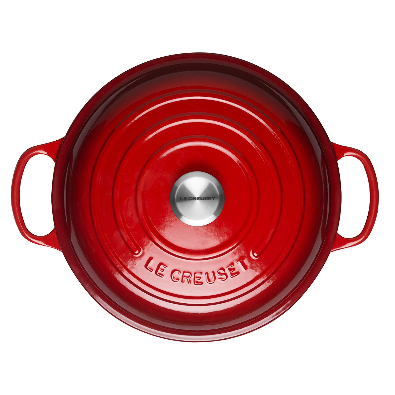 Le Creuset Сковорода-жаровня чугунная 30 см, вишневый | https://grandposuda.com.ua
