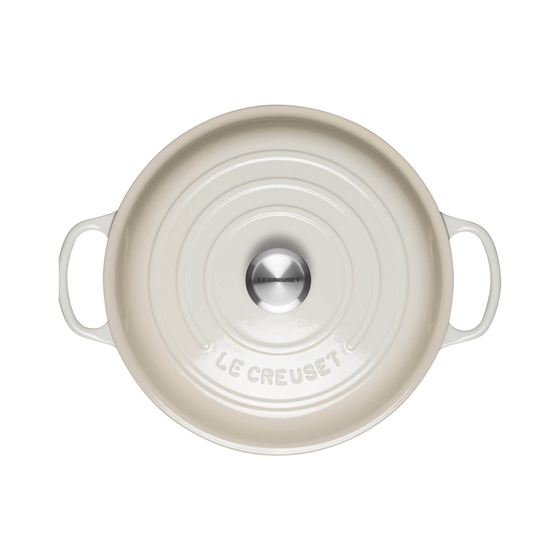 Le Creuset Жаровня 30 см Meringue | https://grandposuda.com.ua