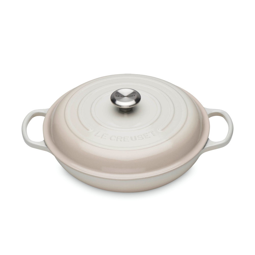 Le Creuset Жаровня 30 см Meringue | https://grandposuda.com.ua